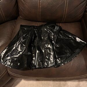 Elegant Black Skater Skirt